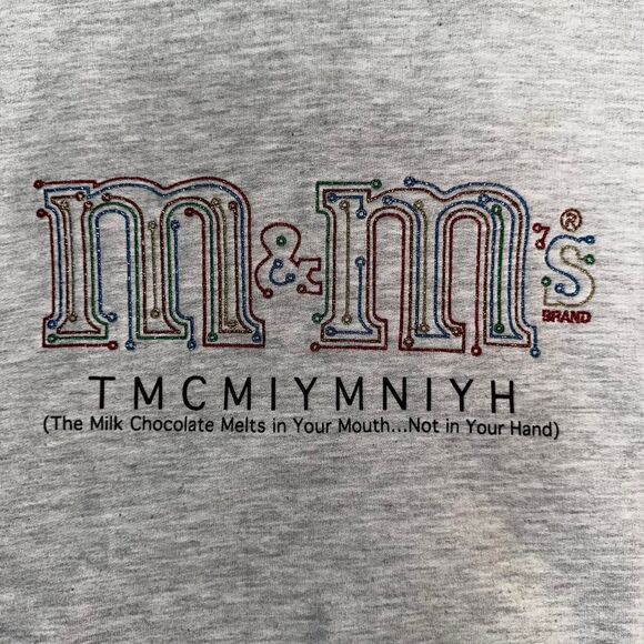 Vintage M&M’s Embroidered Sweatshirt – Size XL - Picture 1 of 4